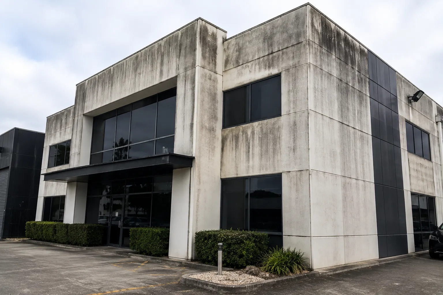 Before cleaning Building Facades
