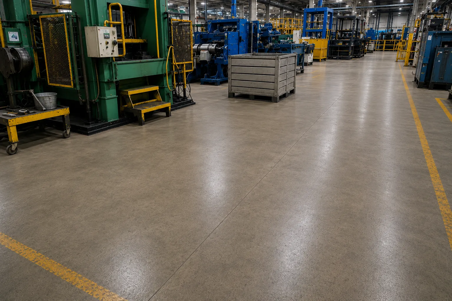 Cleaned Factory Floor Degreasing