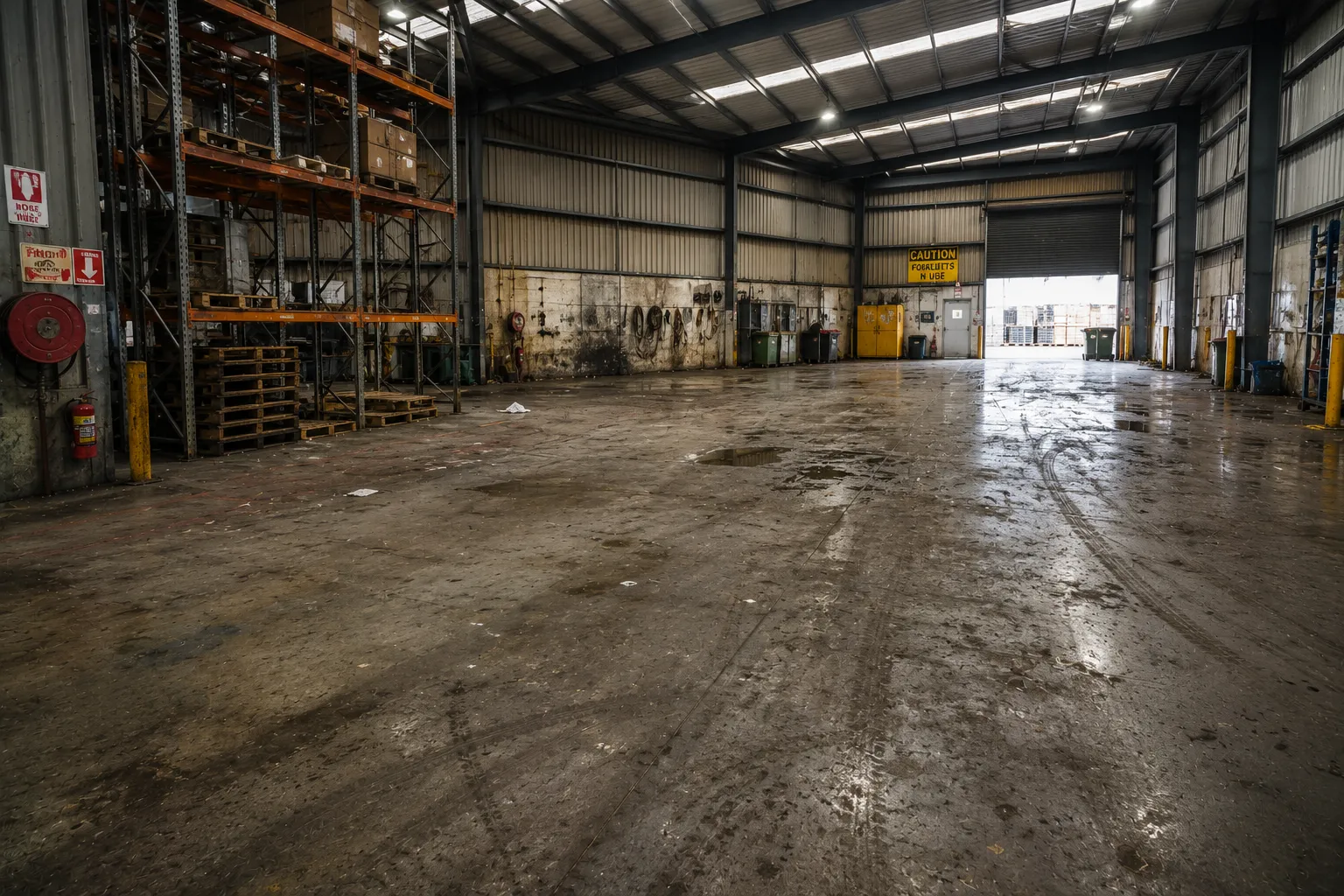Before cleaning Warehouse Cleaning